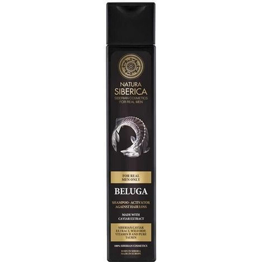 Natura Siberica Men Activerende shampoo tegen haaruitval Beluga 250 ml