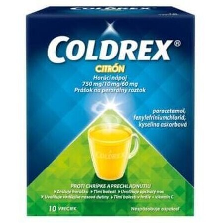 Coldrex băutură caldă lămâie 10 pliculețe