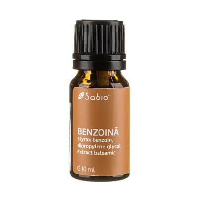 BENZOINA, ulei esențial extract balsamic ( styrax benzoin, dipropylene glycol), 10 ml, Sabio