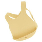 Minikoioi Silicone bib with pocket - Yellow