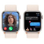 Apple Watch Series 9 GPS boîtier en aluminium de 45 mm avec bracelet sport, Starlight