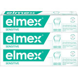 Elmex Sensitive Pastă de dinți pentru dinți sensibili 3 x 75 ml