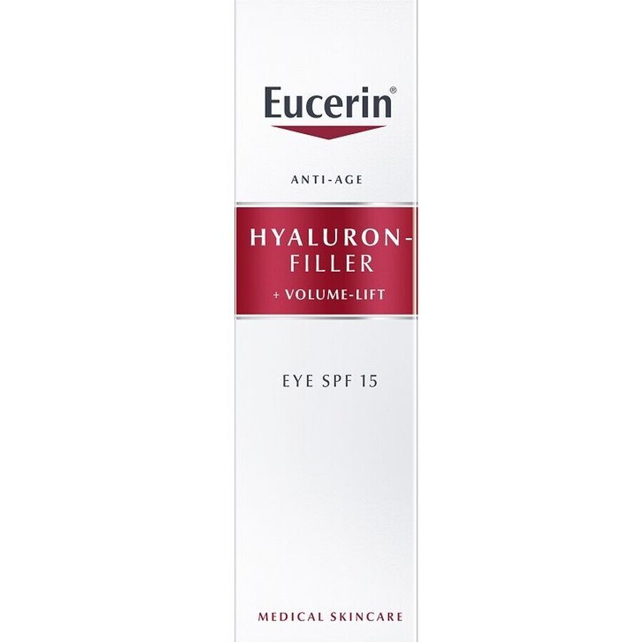 Eucerin HYALURON-FILLER+Volume-Lift Anti-Ageing Augencreme, SPF 15, 15 ml