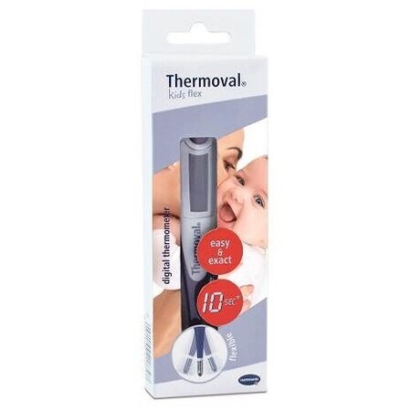 Hartmann Thermoval voor kinderen, flexibele, lichtgewicht en nauwkeurige digitale thermometer