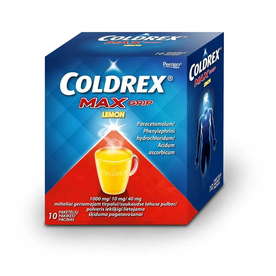 Coldrex MaxGrip Lemon 10 pliculețe