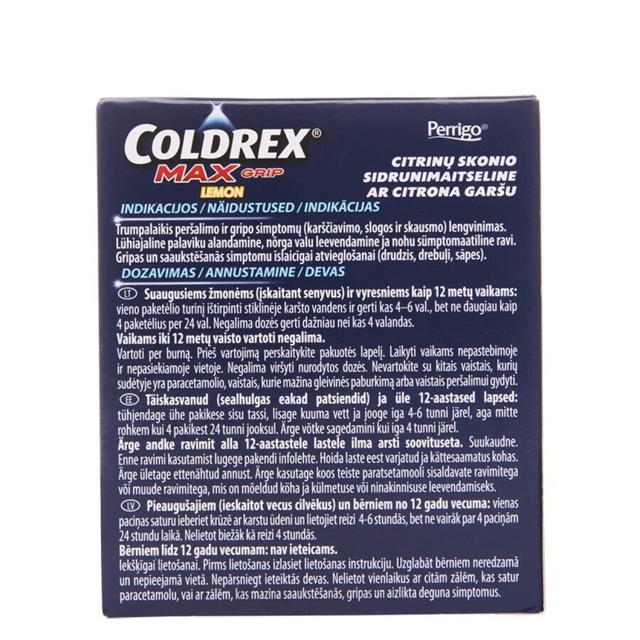 Coldrex MaxGrip Lemon 10 pliculețe