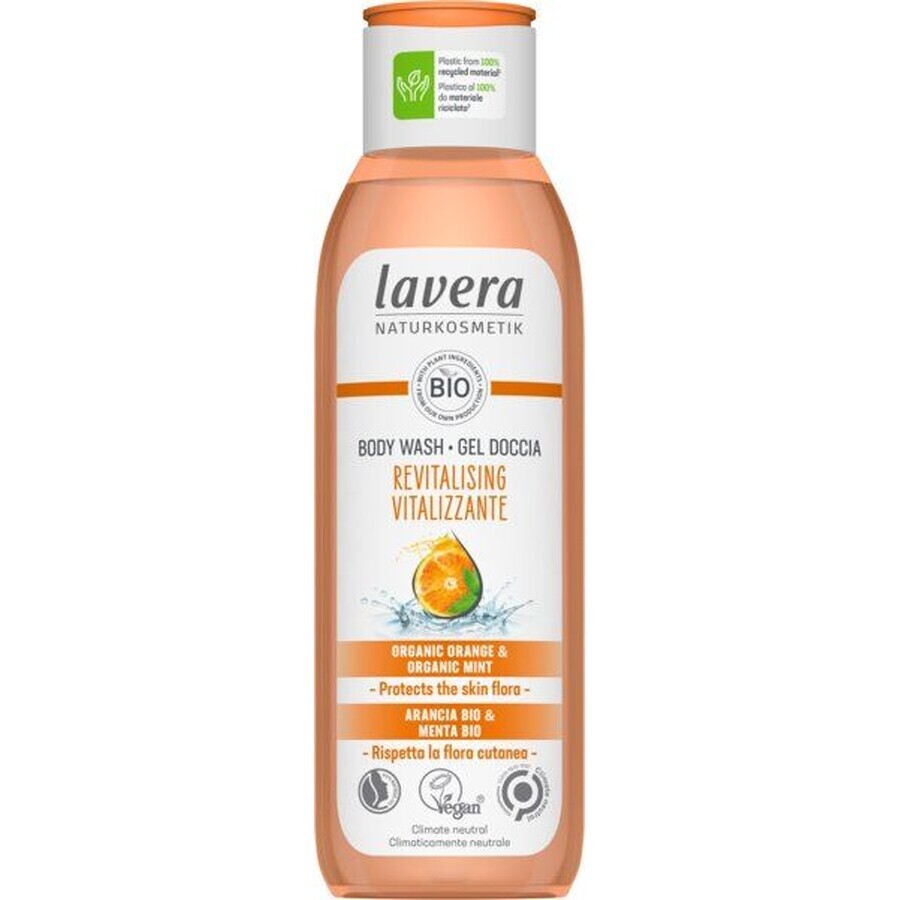 Lavera revitaliserende douchegel met sinaasappel- en muntgeur 250 ml