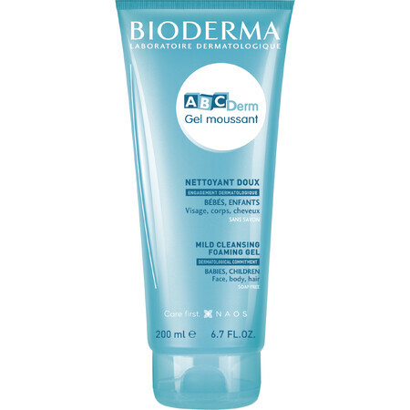 Bioderma ABCDerm Gel nettoyant doux moussant 200 ml