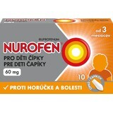 Nurofen pentru copii supozitoare 60 mg 10 buc