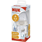 Nuk Biberon Prima alegere Controlul temperaturii bej 150 ml