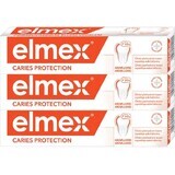 Pastă de dinți cu aminofluorură Elmex Caries Protection 3 x 75 ml