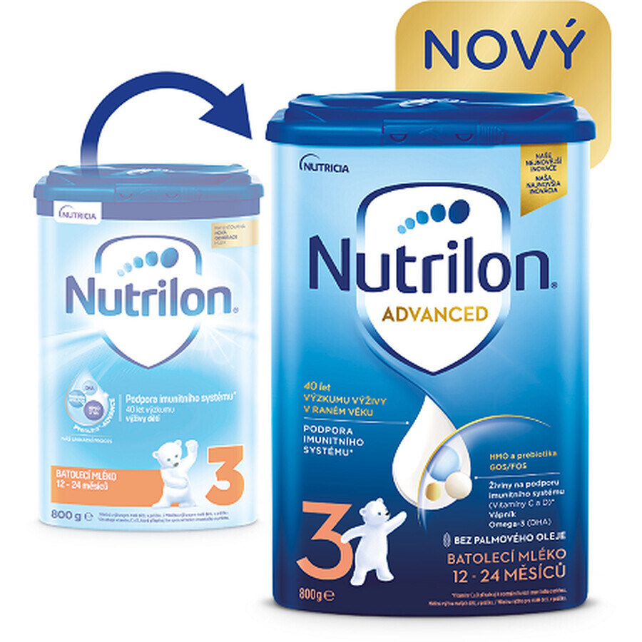 Nutrilon 3 Advanced fórmula infantil 800 g