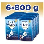 Nutrilon 3 lapte pentru copii mici lapte praf pentru sugari 6 x 800 g