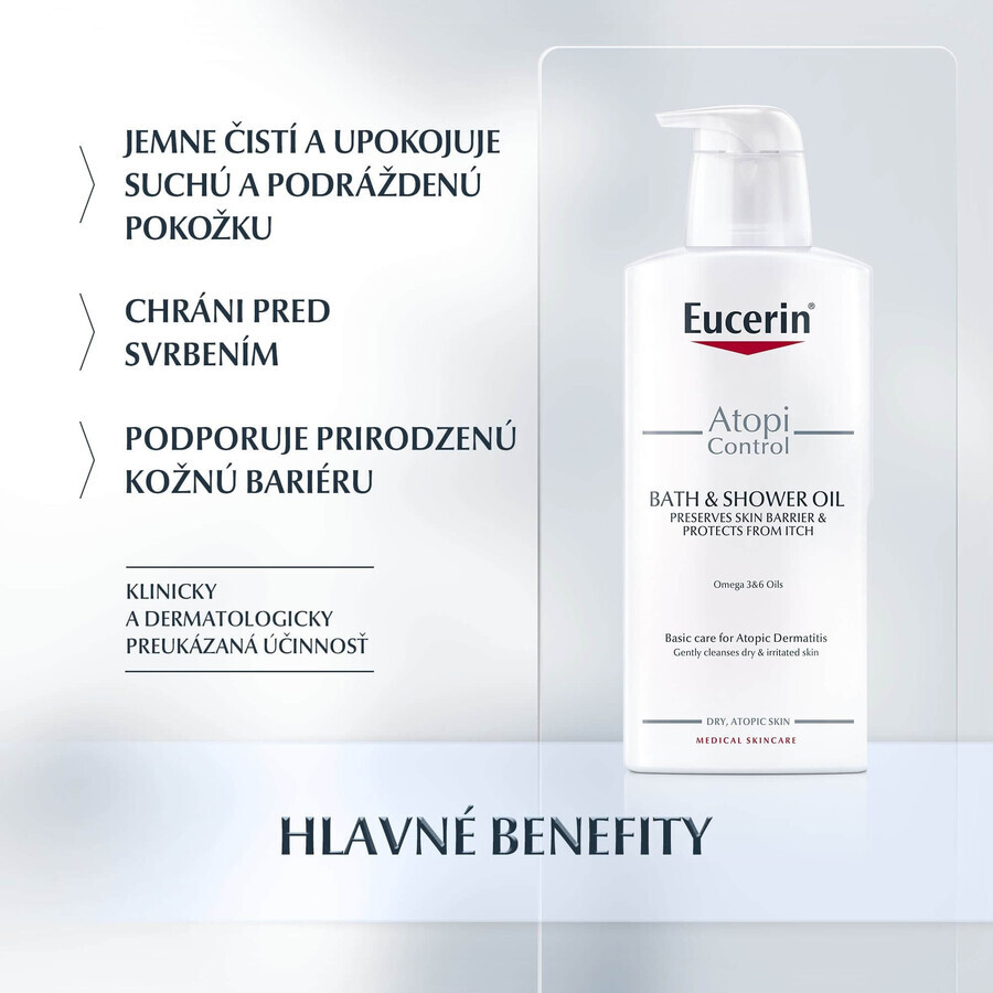 Eucerin AtopiControl aceite de ducha para piel seca 400 ml