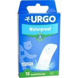 Urgo Waterproof Patch antiseptic, impermeabil, transparent, 2 dimensiuni 10 buc