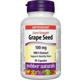 Webber Naturals Semilla de Uva Extra Fuerte 100 mg 90 comprimidos