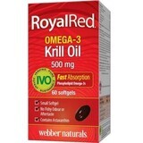 Webber Naturals Omega 3 Aceite de Krill Real IVO cert. 500 mg, 60 cápsulas