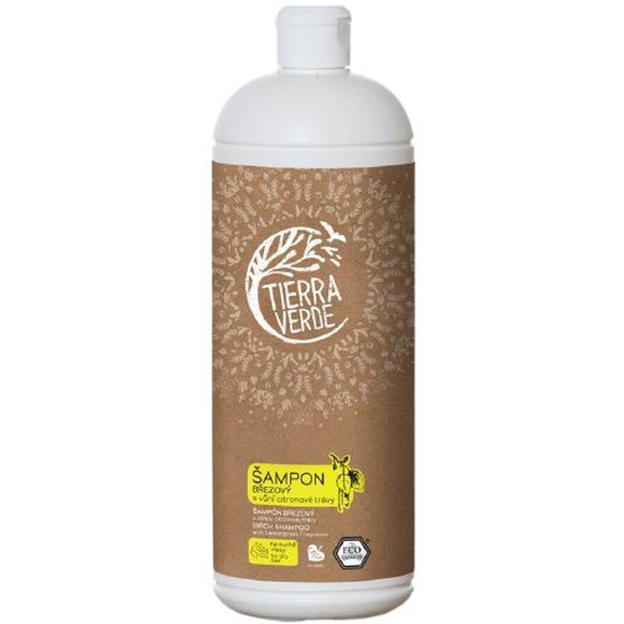 Șampon de mesteacăn Tierra Verde cu aromă de lemongrass flacon 1 l