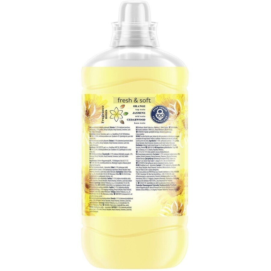 Balsam de rufe Coccolino Happy yellow 1.45 l