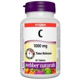 Webber Naturals Vitamina C de liberación prolongada 1000 mg 90 comprimidos