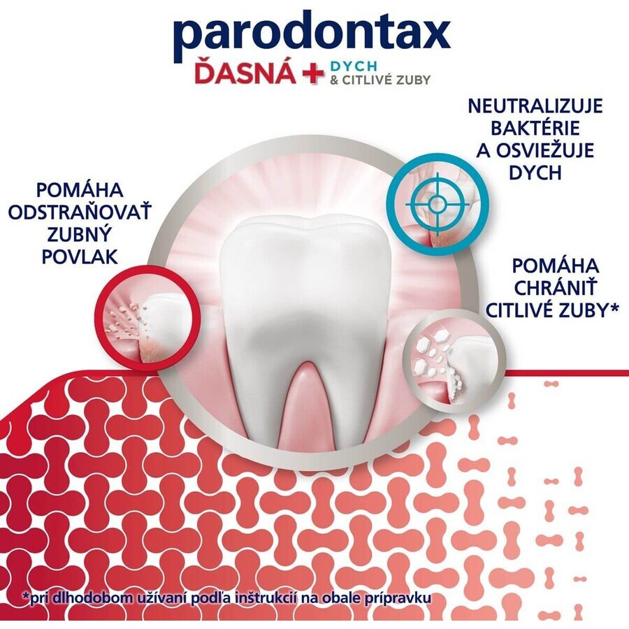 Parodontax Pastă de dinți gingii + respirație și dinți sensibili 75 ml