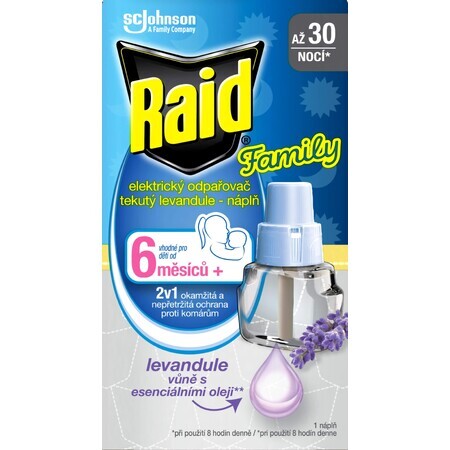 Ricarica di liquido Raid Family per lui. vaporizzatore aromatizzato alla lavanda - 30 notti