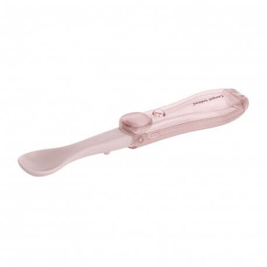 Canpol babies Cuillère de voyage pliable rose