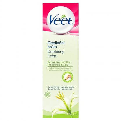 Veet Cremă depilatoare pentru piele uscată Shea Butter & Lily 100 ml