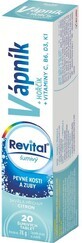 Revital Calciu, Magneziu, Vitamina fără zahăr cu aromă de lăm&#226;ie 20 comprimate efervescente