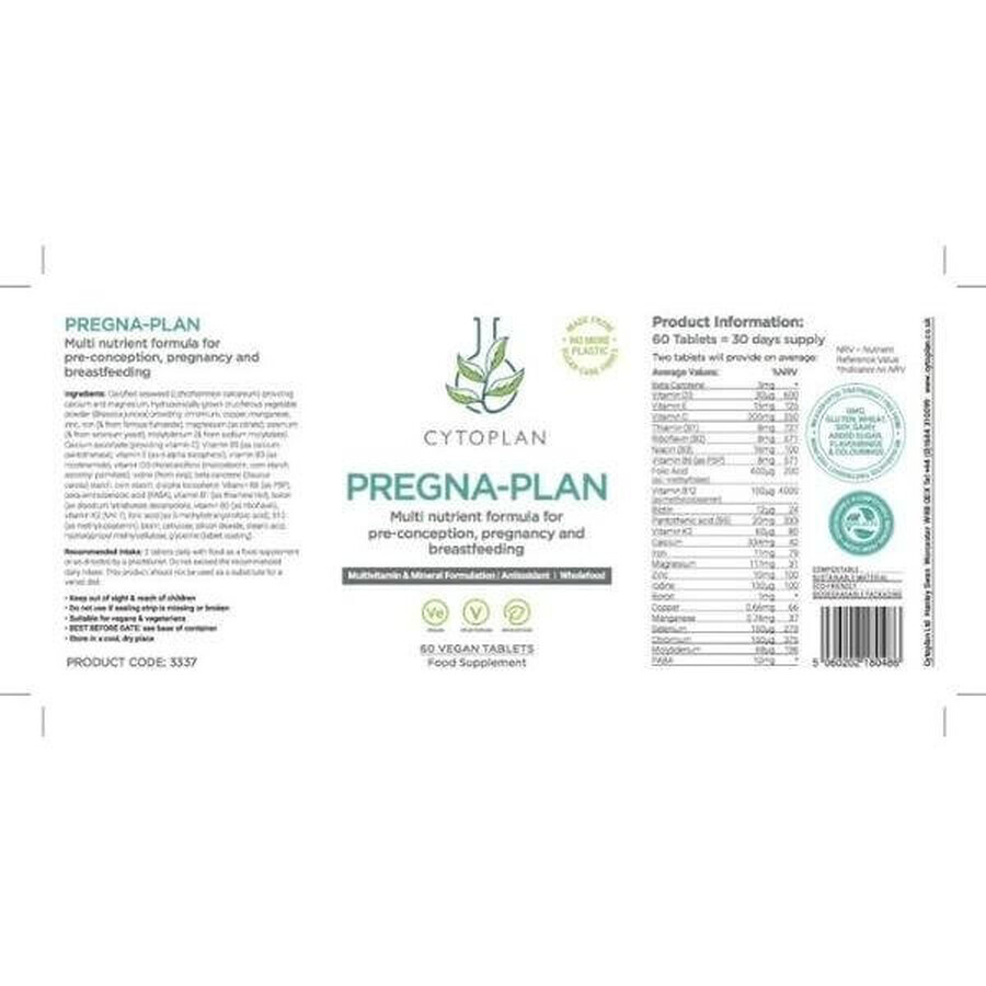 Cytoplan Pregna-Plan 60 comprimate