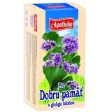 Apotheke Ceai pentru memorie bună Ginkgo Biloba pliculețe de ceai 20 x 1,5 g