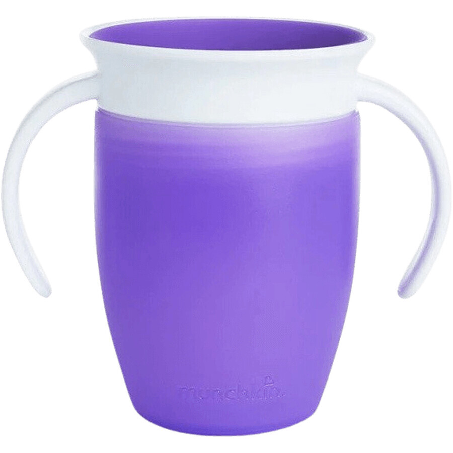 Munchkin Junior 360° tasse non coulante avec oreilles violettes 207 ml 207 ml