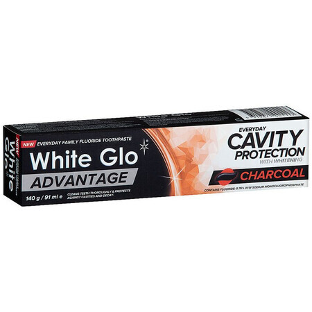 Pastă de dinți White Glo Advantage Charcoal 140 g