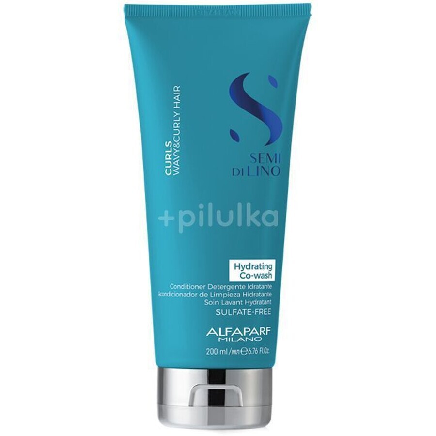 Alfaparf Milano Semi di Lino Curl Hydrating Co-Wash Gentle Wash pentru păr ondulat și creț 200 ml