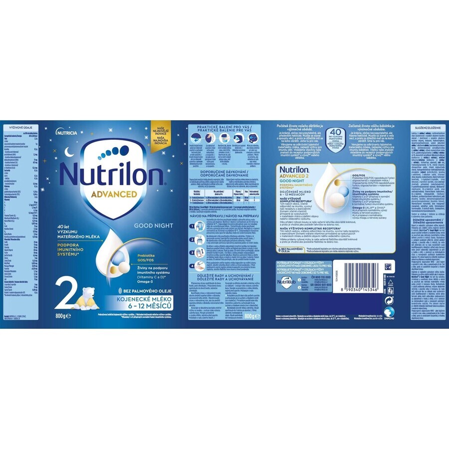 Nutrilon 2 Advanced Gute Nacht 6 x 800 g