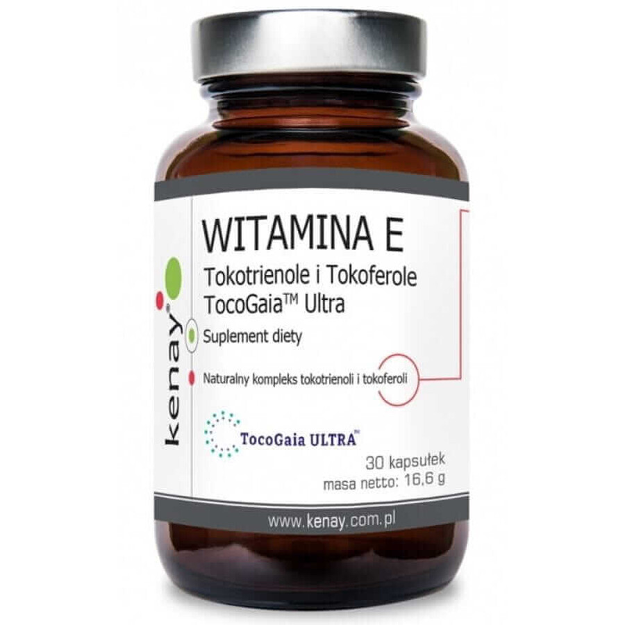 Vitamine E Tocotrienols et Tocopherols TocoGaia 30 gélules Kenay