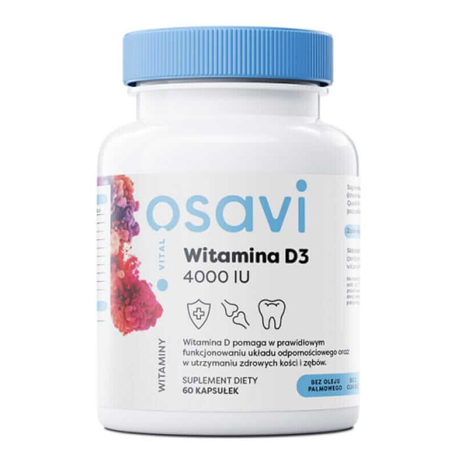 Osavi Vitamine D3 4000 IE 60 capsules Quali-D