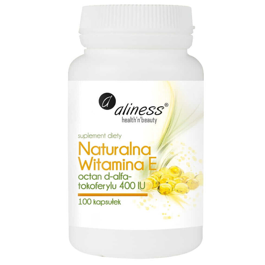 Vitamine E naturelle, 100 gélules Aliness