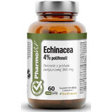 Equinácea 4% polifenoles Coneflower extracto violeta 360 mg (60 cápsulas) Pharmovit Clean Label