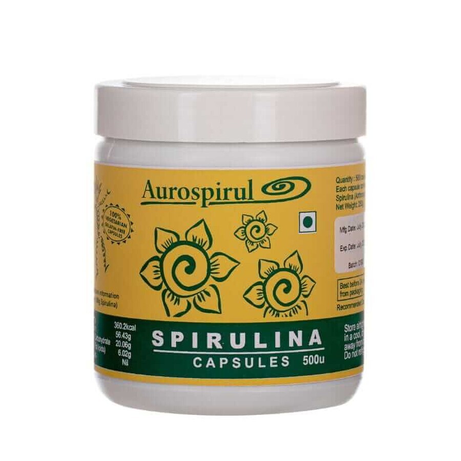 Espirulina 500 cápsulas Aurospirul