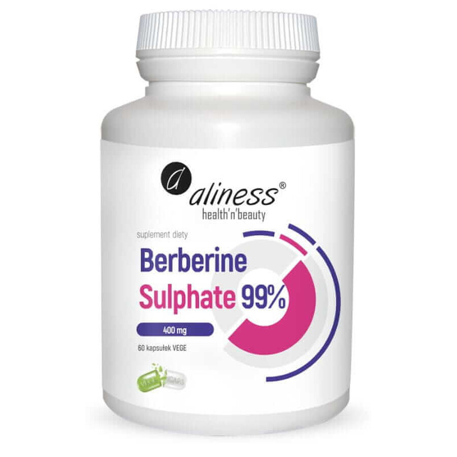 Sulfat de berberină 99% 400 mg x 60 capsule vegetale Aliness