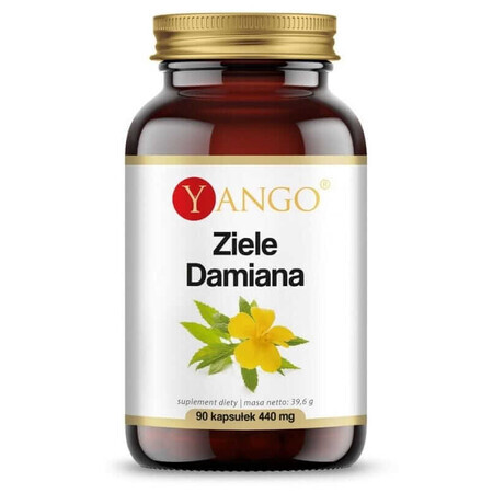 Damiana plantă 90 capsule Yango