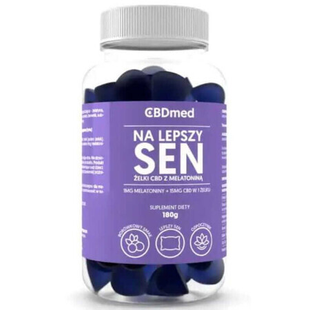 Better Sleep Gels CBD + melatonine 180 g (60 stuks) CBDmed