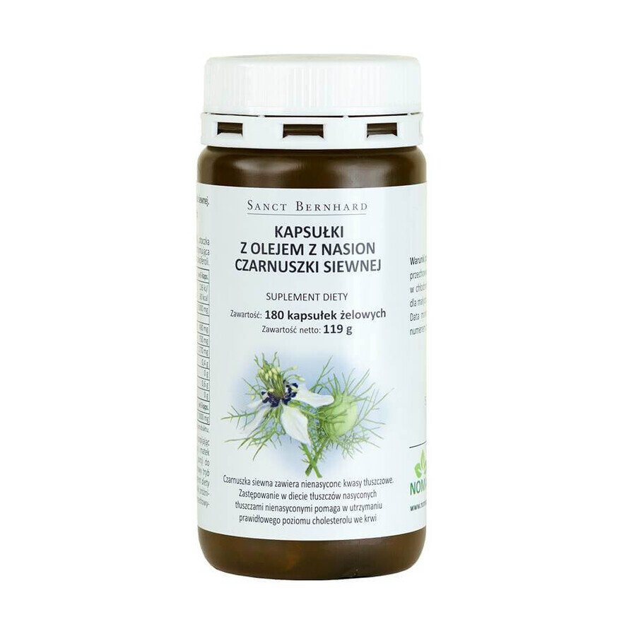 Aceite de alcaravea 500 mg (180 cápsulas) Sanct Bernhard