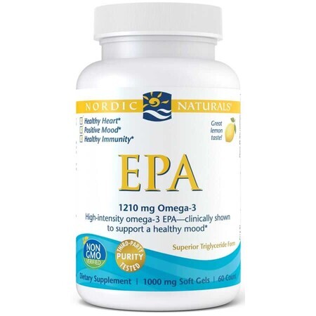 EPA 1210 mg Omega 3 Limón 60 cápsulas me Nordic Naturals