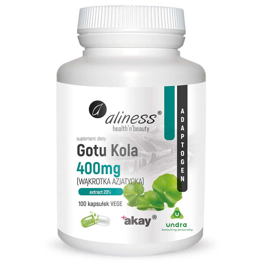 Gotu Kola - Centella Asiatica 400 mg (100 capsule) Aliness