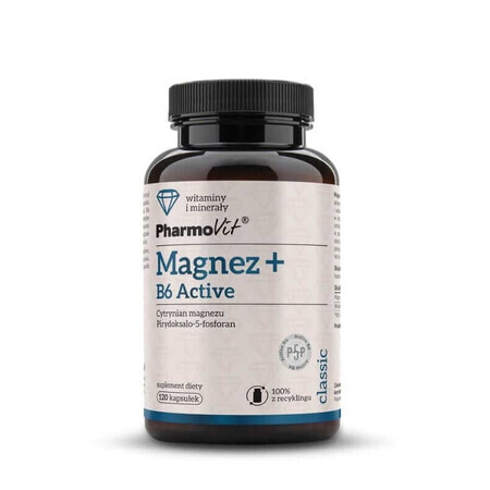 Magnesio + B6 Activo 120 cápsulas Pharmovit Classic