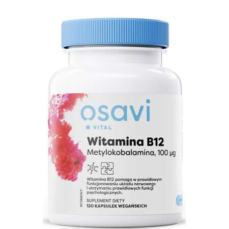 Osavi Vitamina B12 Metilcobalamină, 100mcg - 120 capsule