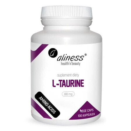 L-Taurină Taurină 800mg 100 capsule Aliness