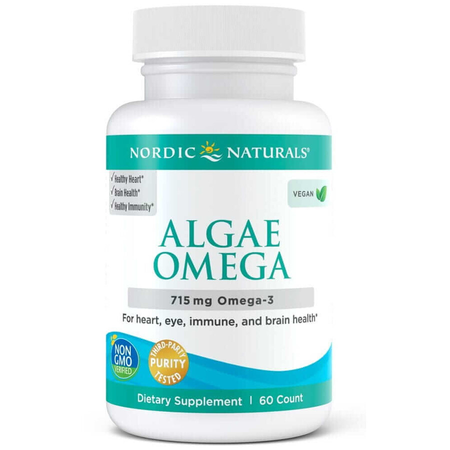 Vegan Omega 3 din alge 60 capsule Nordic Naturals